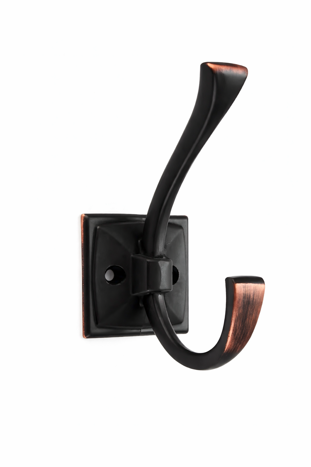 Hand-forged double coat hook