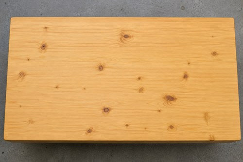 Bench seat wood sample
