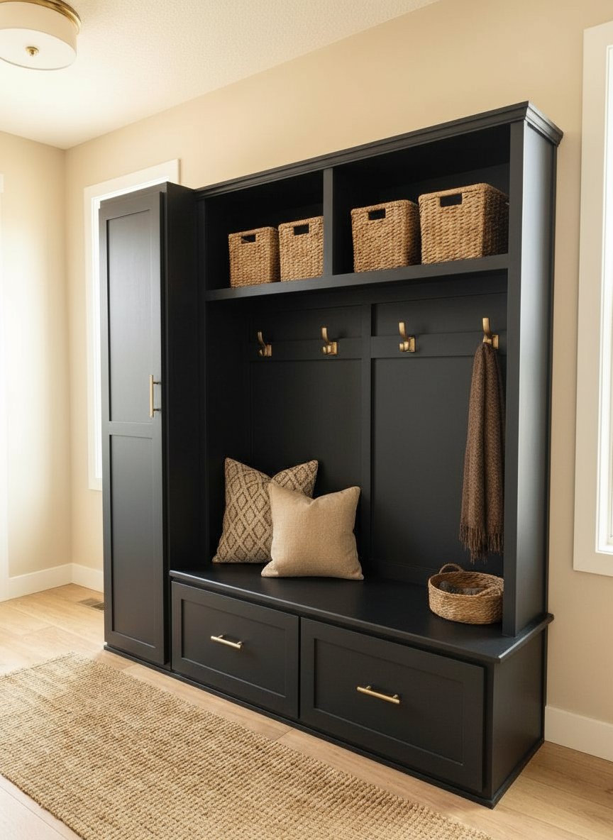 The Quinn Mudroom Locker — Black